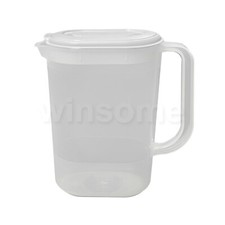 1.5L Plastic Jug with Lid Water Milk Juices Kitchen Home Fridge Door Picnic Jugs