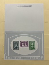 AUSTRALIA STAMP REPLICA CARD PRE DECIMAL CORONATION ROBES( 1938)