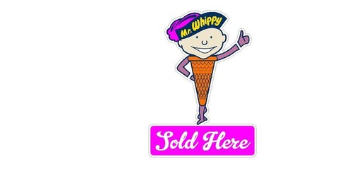 Whippy ice cream - ice, printed