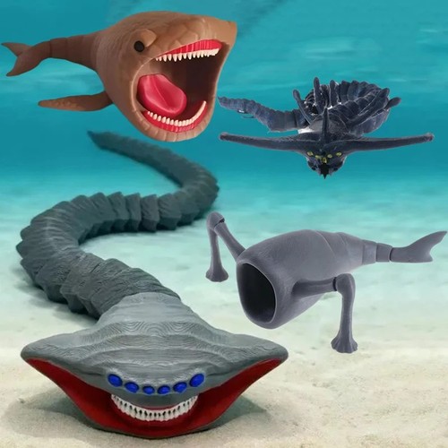 Jointed deep sea monster - deep,
