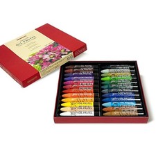 Mungyo Extra Soft Water Soluble Oil Pastel Set of 24 Assorted Colors