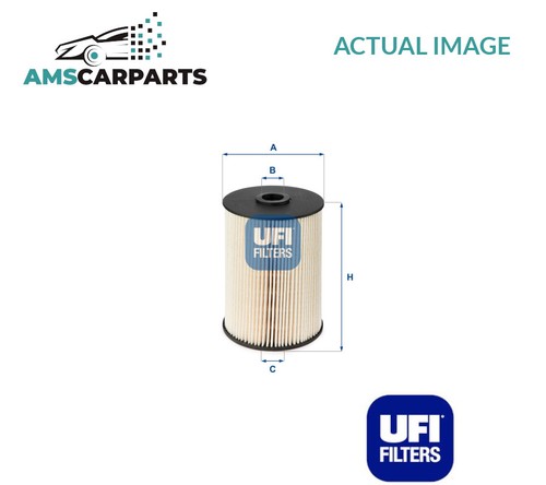 Engine fuel filter 2602100 ufi - fuel,