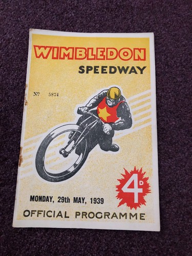 Speedway programme pre war