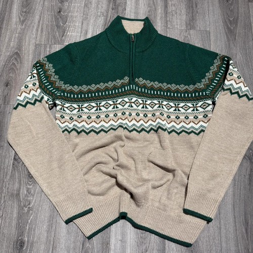Field fairisle 4 - 1/4, zip