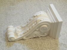 Pair of victorian acanthus leaf design plaster corbels made from a original