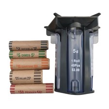 Coin Counting Machine Rolling Coin Counter Coin Holder 5in1 Counter Machine