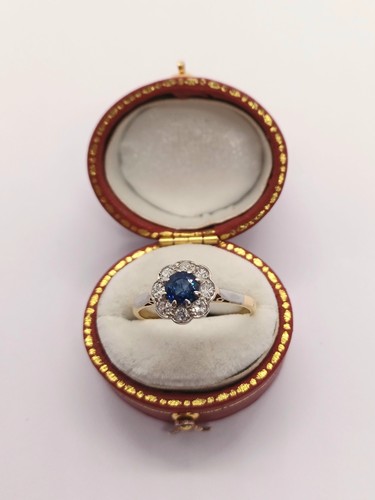 Edwardian 14ct gold platinum - gold,