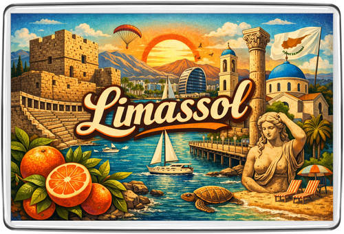Limassol cyprus fridge magnet - limassol,