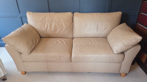 Cream double sofa - double,
