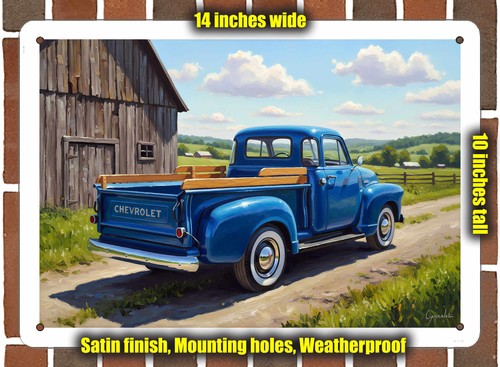 Metal sign 1949 chevrolet - metal,