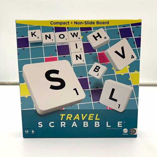Mattel travel scrabble compact - scrabble,