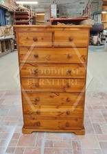 HANDMADE BALTIC SOLID PINE 2+6 DRAWER CHEST IN GOLDEN OAK (NOT FLATPACKED)