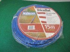 Hozelock Tricoflat Drainage Hose. 15m / Lay Flat Hose For Drainage Pumps.