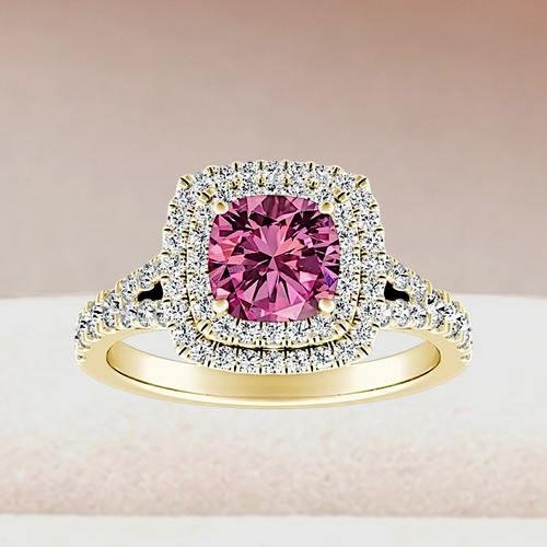 Cushion pink sapphire - 2.50,
