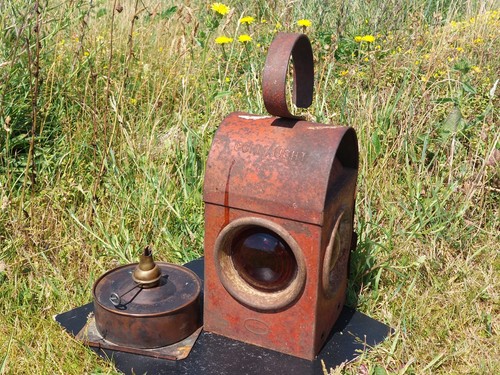 Vintage railway lamp - vintage,