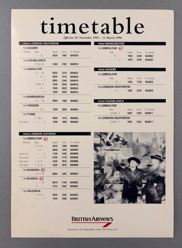 Airways airline timetable - airways,