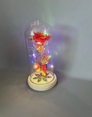 Galaxy colorful rose crystal - colorful,