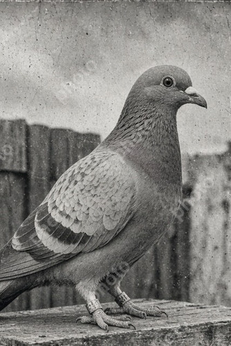 Portrait racing pigeon - portrait,