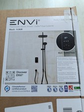 Envi Thermostatic Electric Shower Dual Outlet Kit  Black 9.0kw