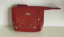 Radley Red Leather Zipped Coin