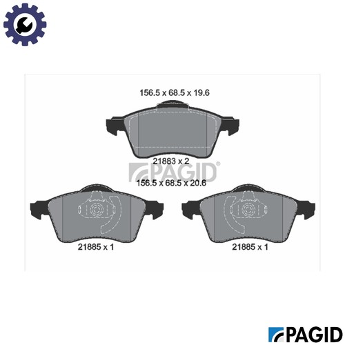 Brake pad set disc - set,