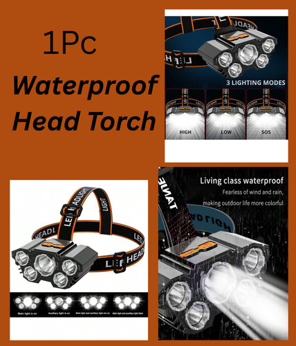 Waterproof head torch - waterproof,