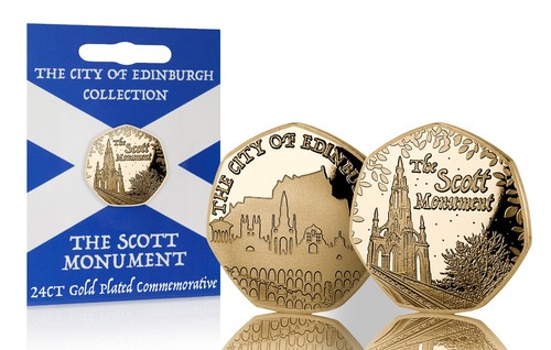 The scott monument - the, gold