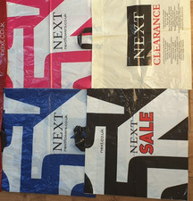 Collection of next  plastic carrier bags