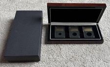 Walnut Lacquered Case For Sovereign Collection. Inc Three Slabs.