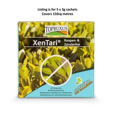 Box Hedge Caterpillar Organic Killer (XenTari) for 150 sqm (5 x 3g sachets)