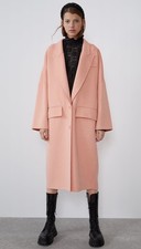 Zara Peach oversized wool