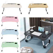 Foldable Bed Table Laptop Stand Desk Notebook Sofa Tray USB Port/Fan/Lamp/Drawer