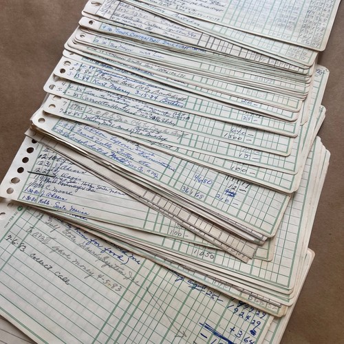 Vintage green ledger - green,