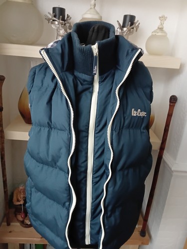 Mens lee cooper hooded gillet - hooded,