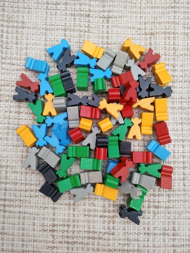 Wooden viking meeples - /, 75