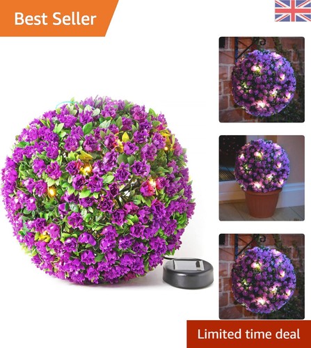 Elegant 28cm solar topiary - elegant,