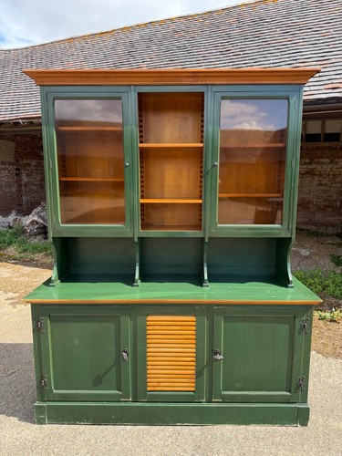 Vintage french green dresser - french,
