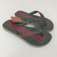 Havaianas Flip Flops Sandals Girls UK Size 1-2 Green Comfort Summer