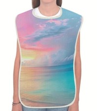 1pc Sunset - Linen Adult Bib