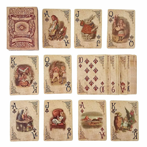 Alice playing cards party - playing,