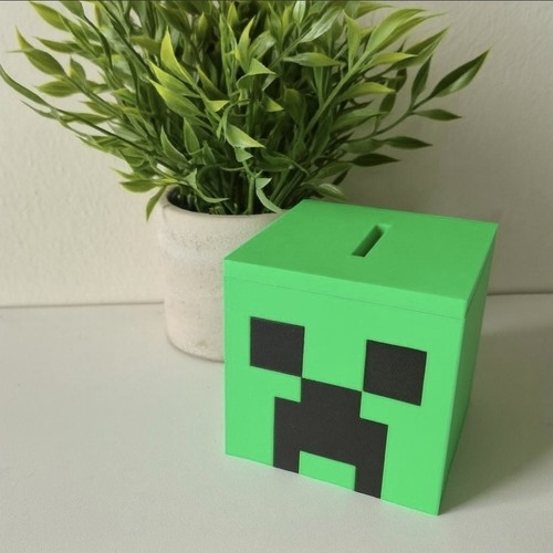Minecraft creeper money box - minecraft,