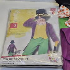 Official Willy Wonka Fancy Dress Costume 10-12 Years Good Condition