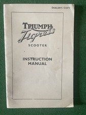 Triumph Tigress Scooter Instruction  Maintenance and  Repair Manual