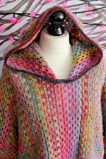 Handmade Hood Crochet Rainbow