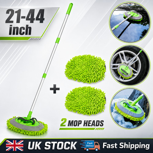 Telescopic car wash brush mop - wash,