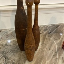 3 Wooden Indian Clubs Juggling