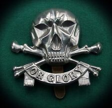 The 17th and 17th/21st Lancers "Motto" Genuine British Military Army Cap Badge.