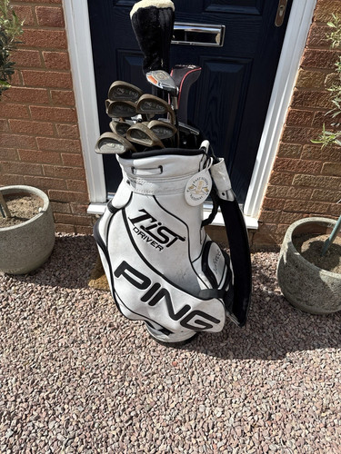 Ping golf cart bag white - cart, white/black