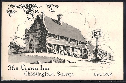 Artist postcard chiddingfold - artist,