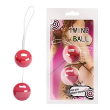 TWINS DUO PLEASURE BALLS Love Eggs BEN WA Kegel Sex Toy Aid PINK 7139 UK
